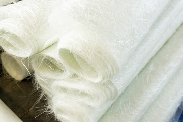 white glass fiber composite raw material background