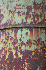 Métal rouillé vert