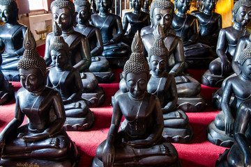 Black Buddha statue in Phra Nang Din temple