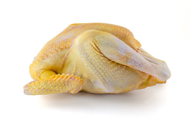 Fresh raw chicken isolated on white background, Chicken meat, Thai chicken.