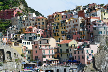 Fototapeta na wymiar Village Coloré Manarola Cinque Terre Italie