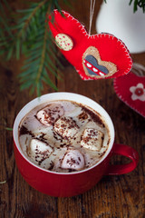 Hot chocolate with marshmallows