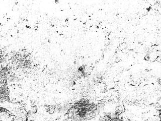 Obraz premium Distress old cracked concrete vector texture. Black and white grunge background. Stone, asphalt, plaster, marble.