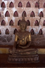 Buddha of Wat Si Saket in Laos Buddhist Temple in Vientiane