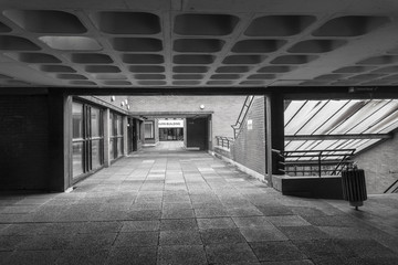 Modernist architecture from the 1960's in Manchester on the University campus