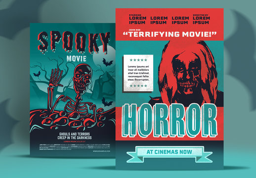Horror Movie Posters Set