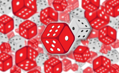 Ludo Dice Vector illustration, Game illustration