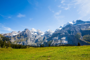 Fototapeta premium Beautiful mountain view - Swiss Alps