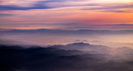 Fantastic morning mountain landscape