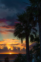 Fototapeta na wymiar tropical sunset