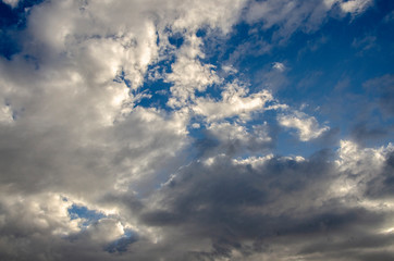 blue sky with clouds