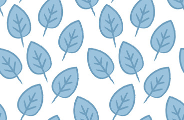 Beautiful Leaves Pattern. Endless Background. Seamless