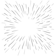 Obraz premium Star burst doodle, hand drawn explosion frame