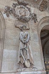 Statue on the facade of Opera Garnier
