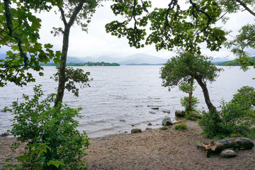 Loch Lomond near Balmaha next to the West Highland way