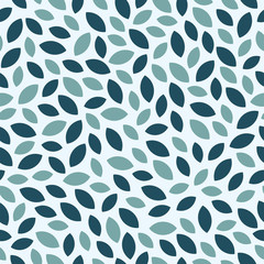 Seamless pattern with abstract leaves