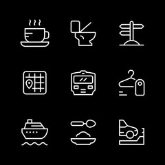 Set line icons of public navigation