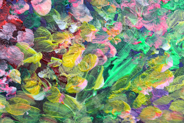 Abstract dot smear Brush stroke acrylic and watercolor painting.  Color texture background.
