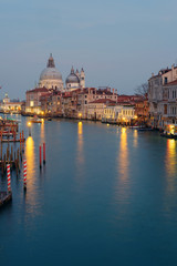 Naklejka premium View of the Grand Canal and Basilica Santa Maria Della Salute