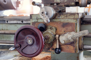 Detail of old rusty machine