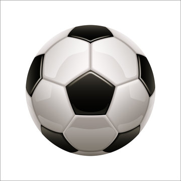 Isolated soccer ball icon. European football