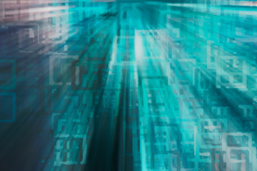 Blue cyber technology background. Innovative concept