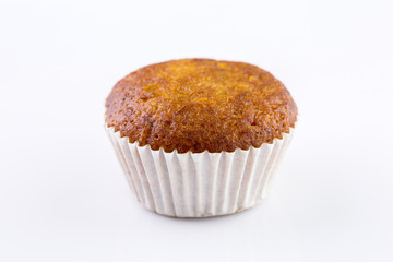 banana cake isolated on white background