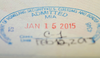 Close up of Usa security stamp