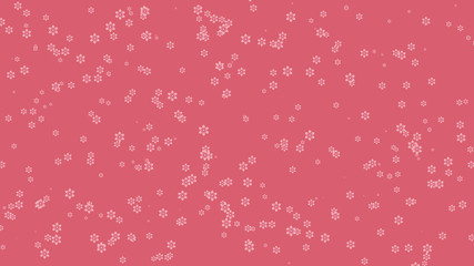 Illustration of cute flowers of sakura. Abstract pink floral background