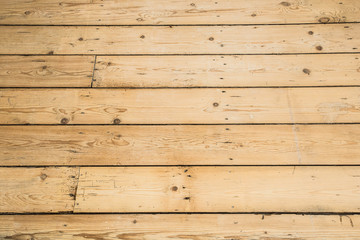 Wooden plank floor background texture close-up light colors