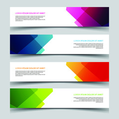Fototapeta premium Vector Abstract banner web template