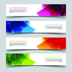 Fototapeta premium Vector Abstract banner web template
