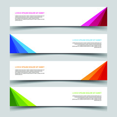 Fototapeta premium Vector Abstract banner web template