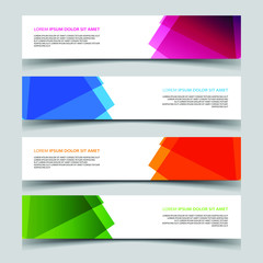 Fototapeta premium Vector Abstract banner web template