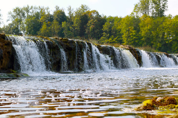 widest waterfall in Europe - Venta, Kuldiga, Latvia