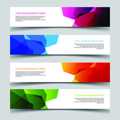 Fototapeta premium Vector Abstract banner web template
