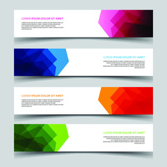 Fototapeta premium Vector Abstract banner web template