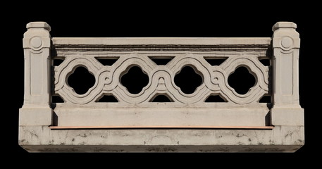 Elements of architectural decorations of buildings, gypsum stucco, plaster ornaments and patterns, wall texture. On the streets in Georgia, public places. © Kozlik_mozlik