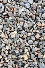 crushed stone texture. Background of crushed stone, where the stones are shown close-up