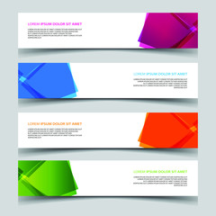 Fototapeta premium Vector Abstract banner web template