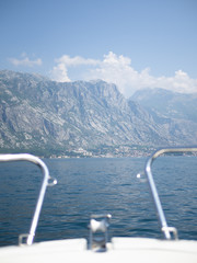 Beautiful Montenegro view from a boat