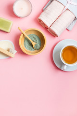 Spa, beauty cosmetics and body care treatment