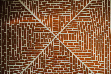 Textura de tijolos com um X no meio