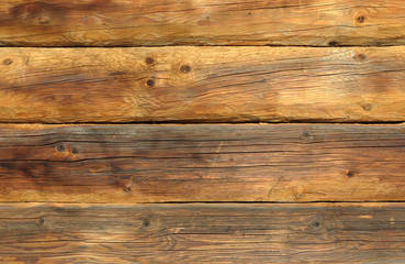 Fototapeta premium Old wooden logs wall