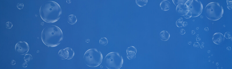 Air bubble background. Water backdrop, blue tones
