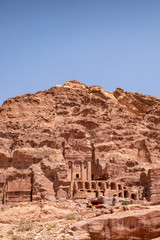 Vertical View of the City of Petra