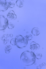 Air bubble background. Water backdrop, blue tones