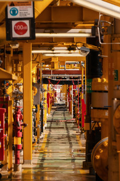 Inside view of FPSO vessel