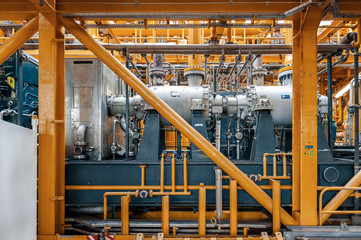 Front view of machine in oil and gas industry