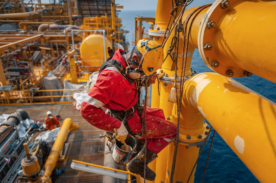 Offshore worker in the oil and gas industry in Angola